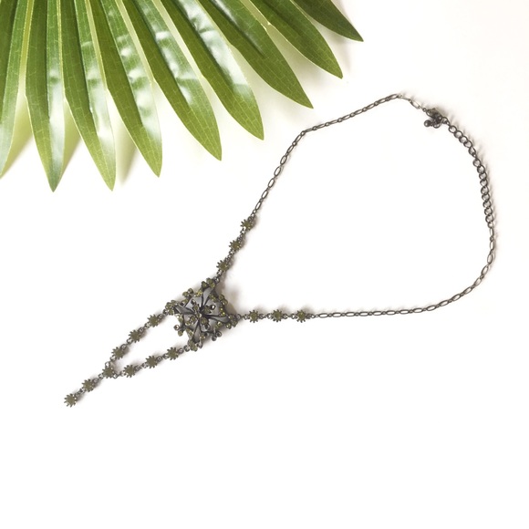 Necklace Crystal Green - Picture 2 of 4